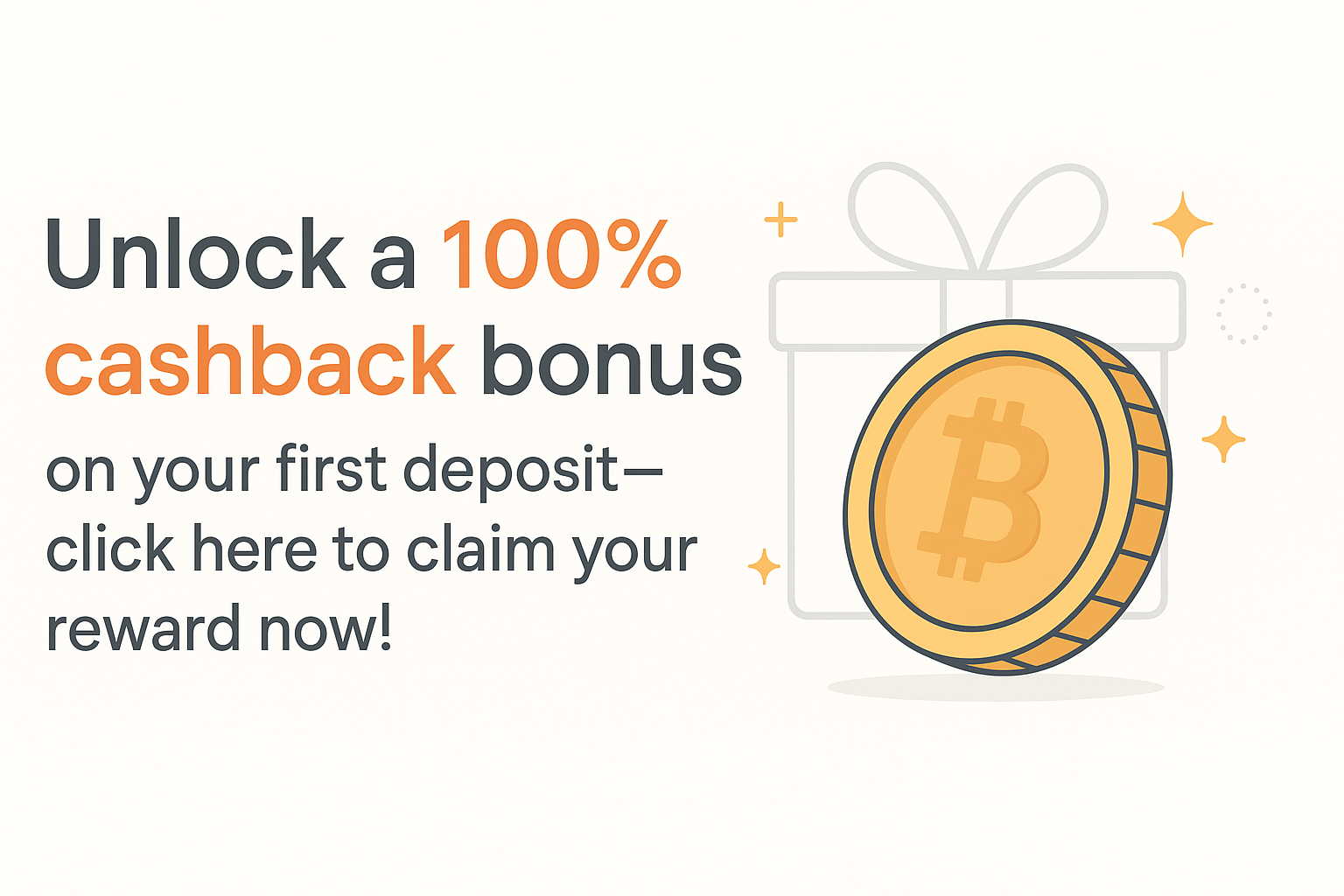 Unlock 100% cashback bonus